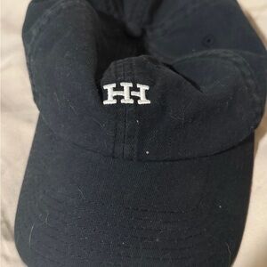 Classic Black Embroidered HI Baseball Cap